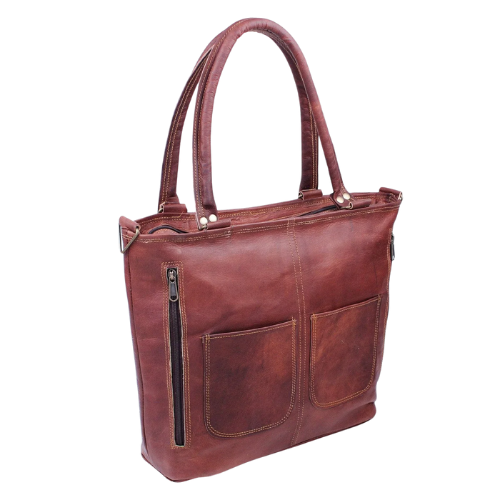 Redwood Ridge Leather Tote Bag