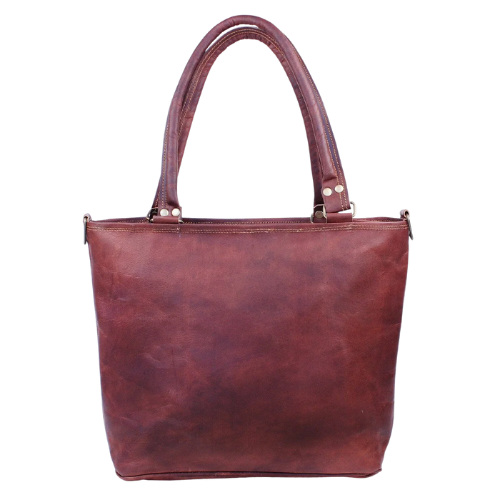 Redwood Ridge Leather Tote Bag